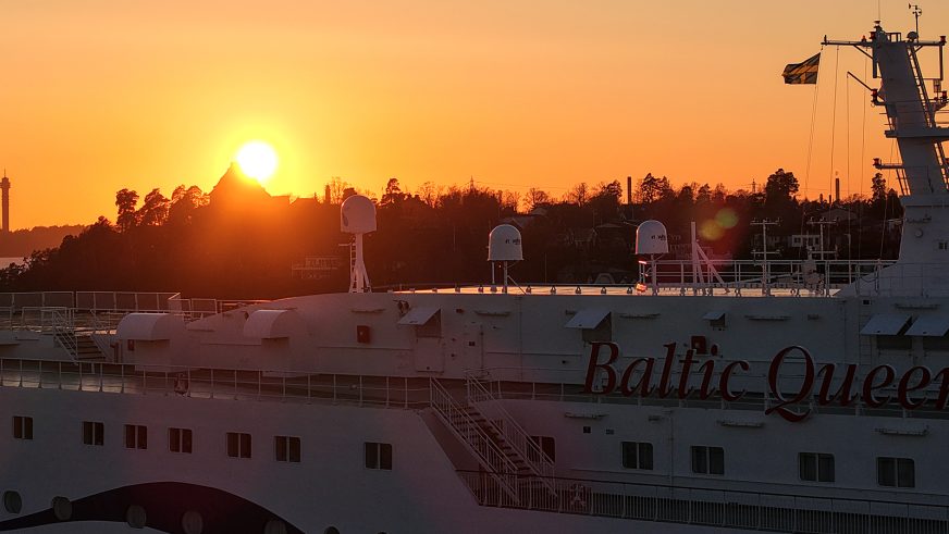 Ship in port.