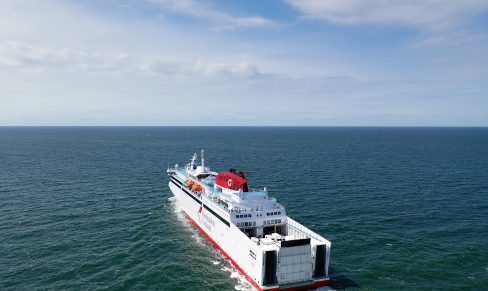 Ferry at sea