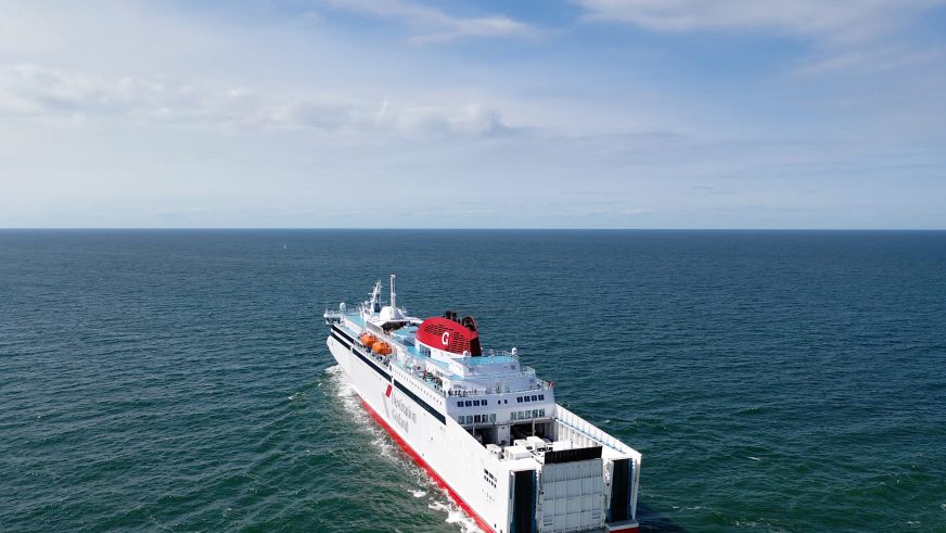Ferry at sea