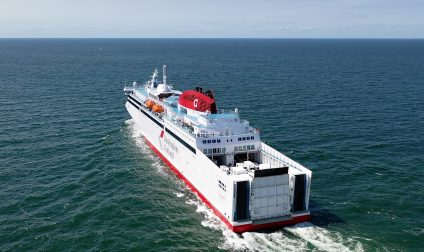 Ferry at sea