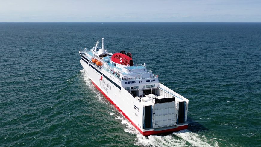 Ferry at sea
